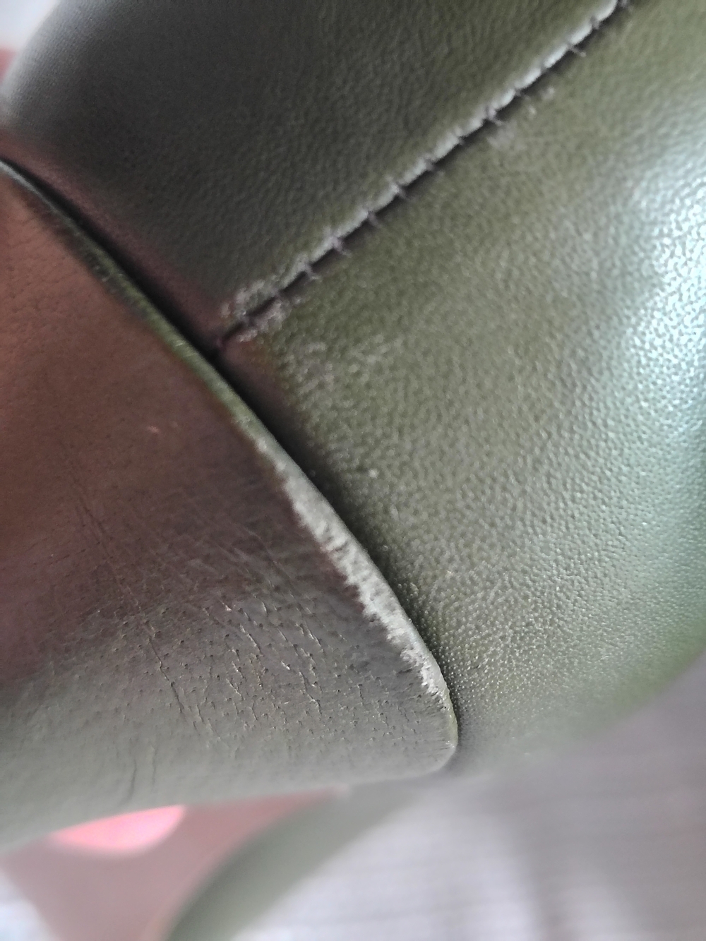 Jessica Simpson Olive Green Leather Pointed Toe Pumps Wide 7.5W - Picture 9 of 14